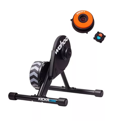 Entrenador inteligente Wahoo KICKR CORE con Zwift Cog/Click